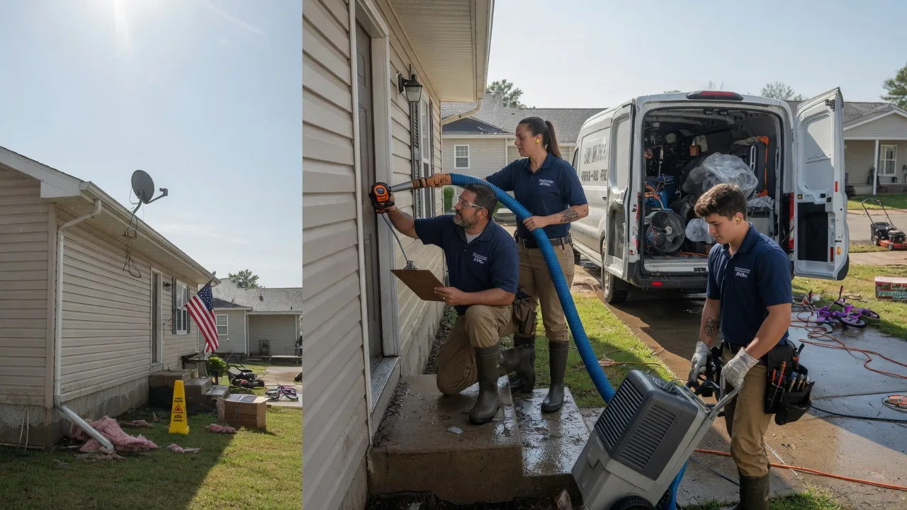 Ceiling Water Damage Restoration in Deridder, LA near me